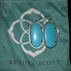 Kendra Scott Turquoise and Gold Danielle Earrings